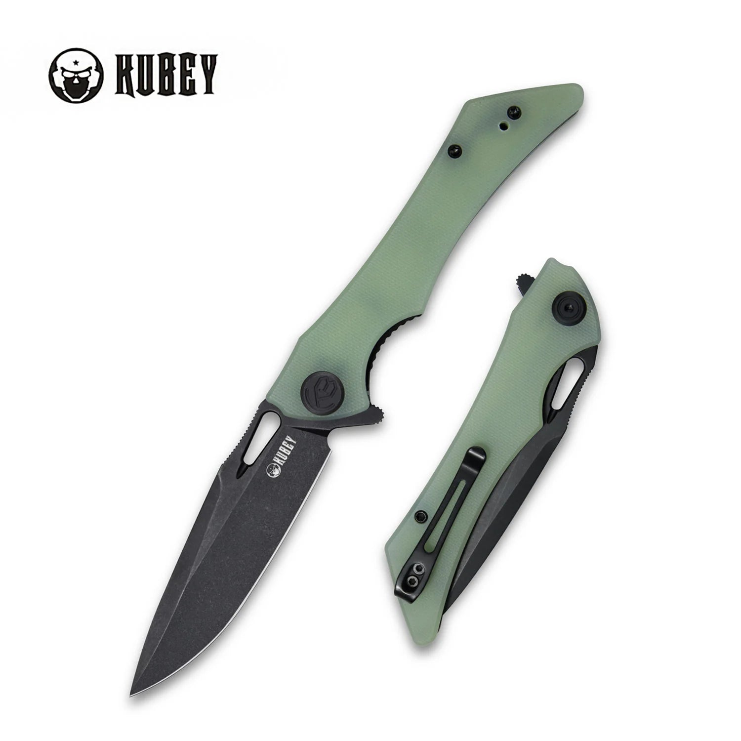 Kubey Kuwagata | Jade G10 & Sandblast D2 (Compact EDC Flipper)