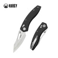 Kubey Caiman | Black G10 & Satin San Mai M2 (Crossbar Lock EDC)