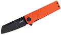 Kubey Sailor | Orange G10 & Blackwashed AUS-10 (Sheepsfoot EDC)